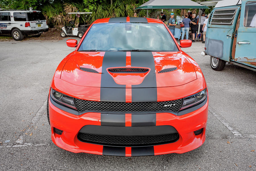 Orange Dodge Charger Srt Hellcat X Photograph By Rich Franco