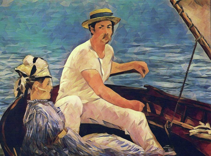 24 1 Boating 1874 Digital Art By Edouard Manet