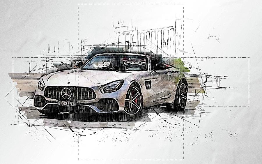 2018 Mercedes Benz Gt C Amg Roadster Gray Sports Luxury Sports Cars