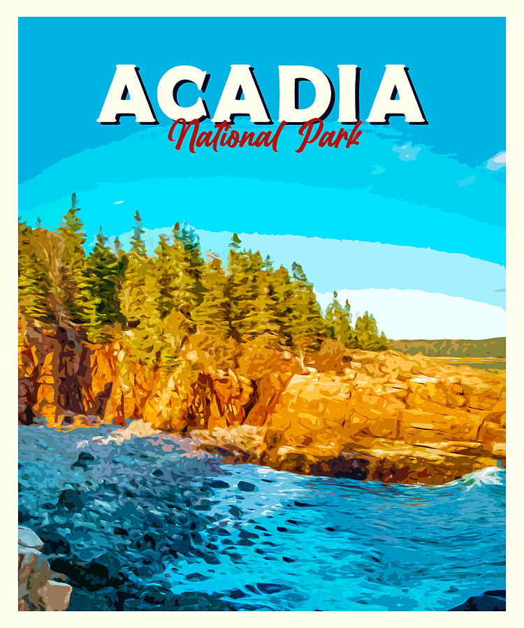 Acadia National Park Digital Art By Alexandru Chirila Fine Art America