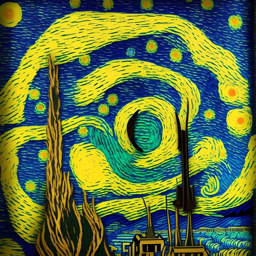 Art Painting In Vincent Van Gogh Style Generative AI Illustrati