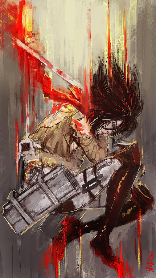 Mikasa Ackerman Digital Art By Nguyen Hai Fine Art America