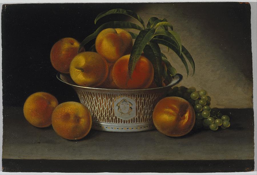 Still Life With Peaches Painting By Raphaelle Peale Fine Art America