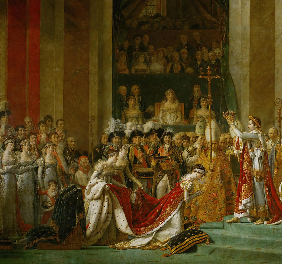 The Coronation Of Napoleon Painting By Jacques Louis David Fine Art