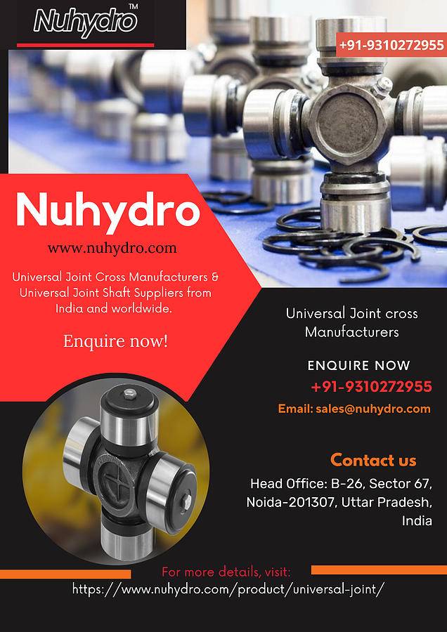 Universal Joint Cross Manufacturers Photograph By Nuhydro Automation