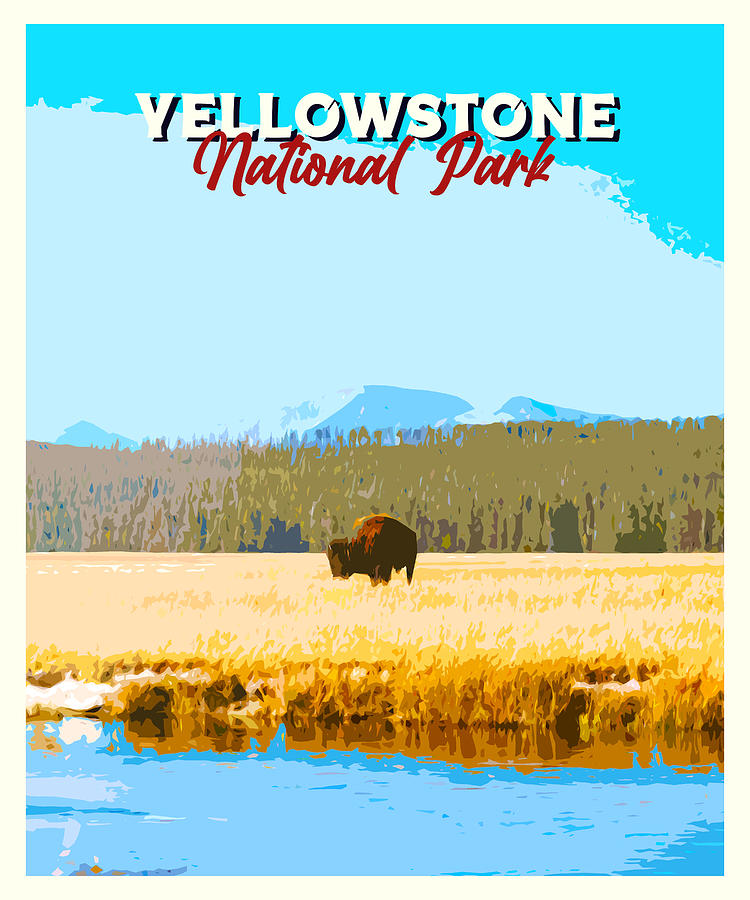 Yellowstone National Park Digital Art By Alexandru Chirila Fine Art