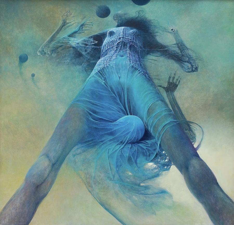 Zdzislaw Beksinski Painting Painting By Ouyahya Rays Pixels