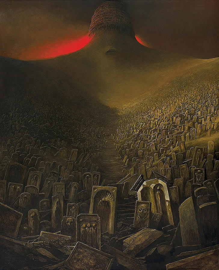 Zdzislaw Beksinski Painting By Rachid Fikri Pixels