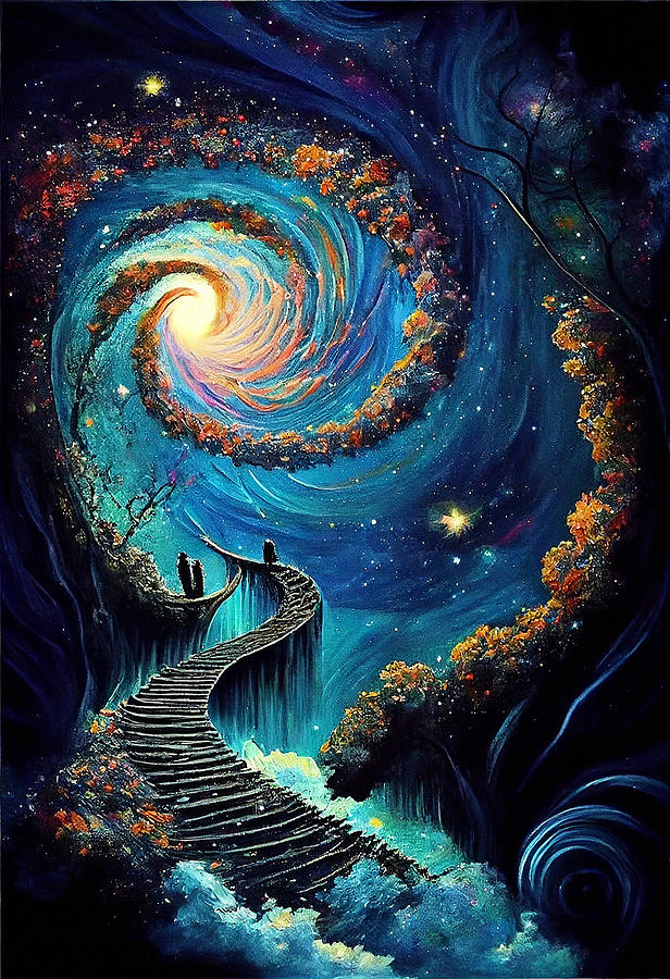 Stairway To Heaven Mixed Media By Sampadart Gallery Fine Art America