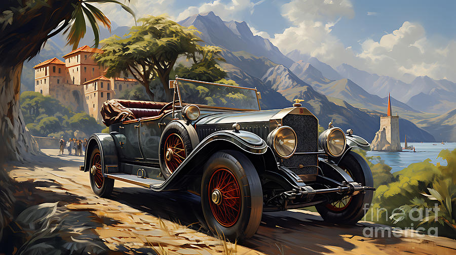 1911 Rolls Royce Silver Ghost 4050hp Tourer By Asar Studios 4 Painting