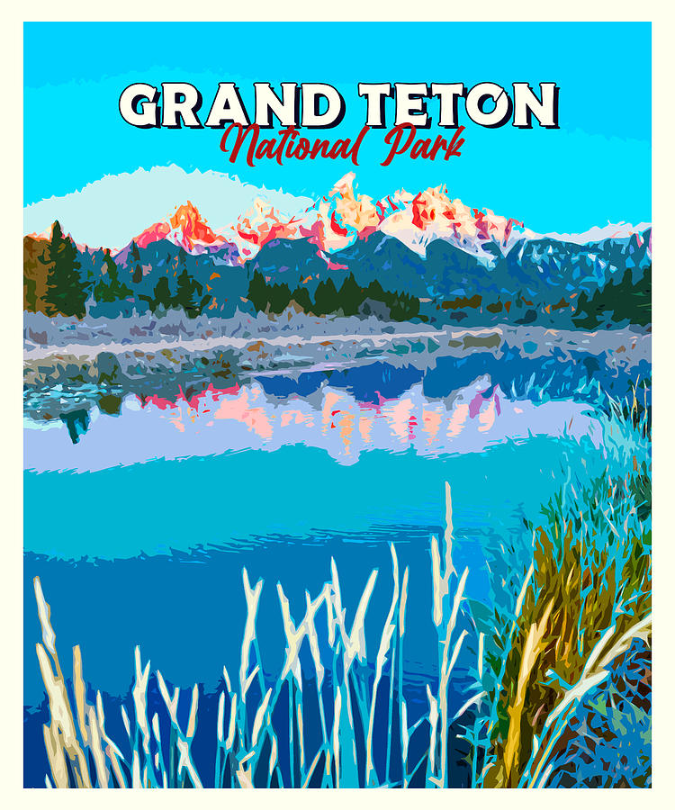 Grand Teton National Park Digital Art By Alexandru Chirila Fine Art