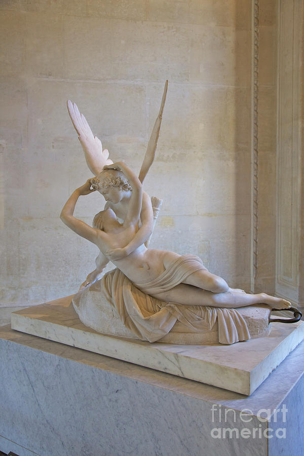 Psyche Revived By Cupid S Kiss Marble Sculpture Photograph By Antonio