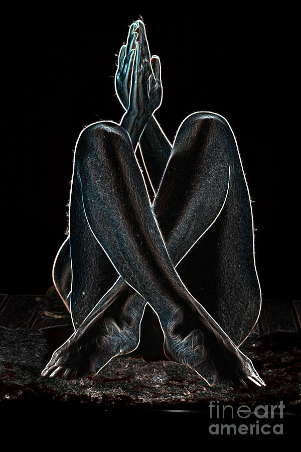 Dark Drawing Nude Girl Photograph By Kendree Miller Pixels