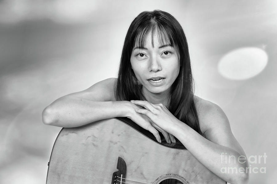 436 1947 Nude With Guitar B And W Photograph By Kendree Miller Pixels