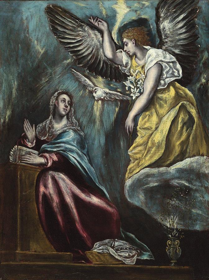 The Annunciation Painting By El Greco Fine Art America