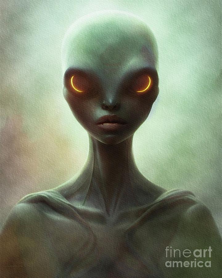 Alien Hybrid Painting By Raphael Terra Fine Art America