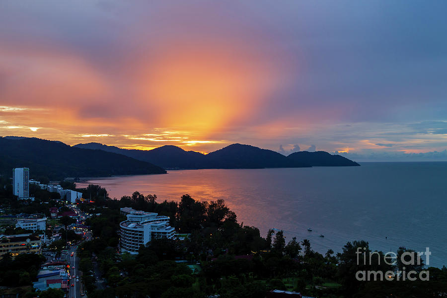 Batu Ferringhi Beach Penang Island Malaysia Sunset Photograph By Kevin