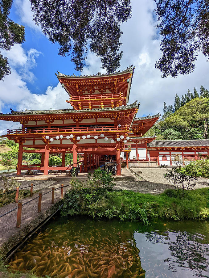 Byodo In Buddhist Japanese Temple Oahu Hawaii Photograph By Alex