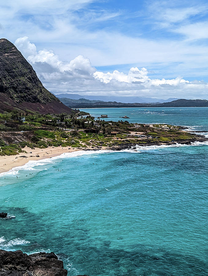 Makapuu Beach Looking Towards Waimanalo Bay On The Windward Coas