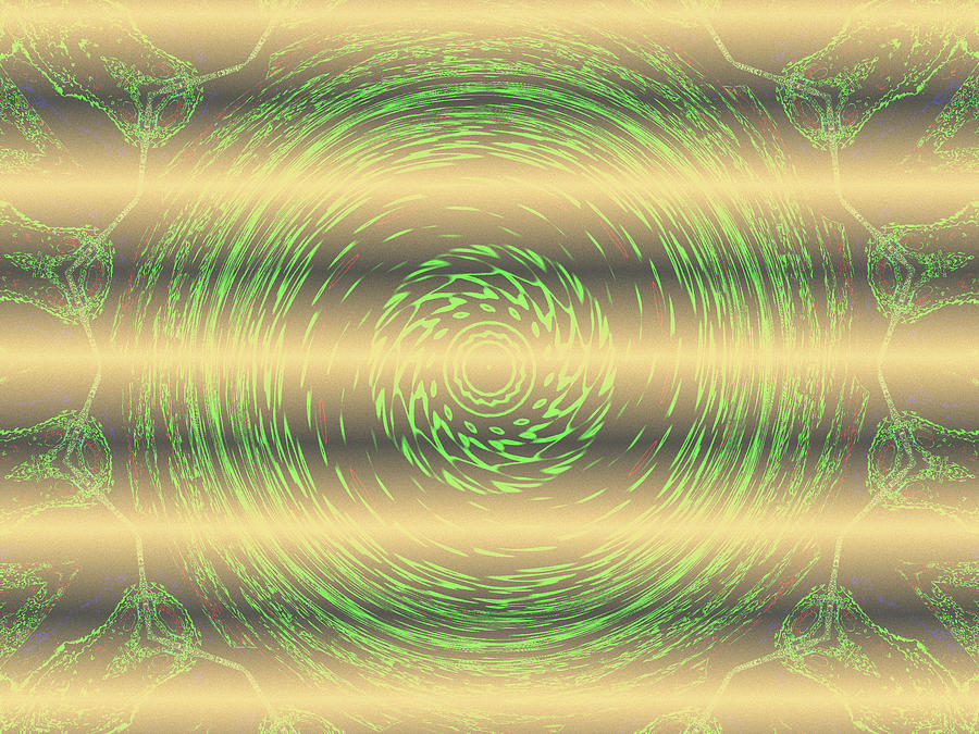 Abstract Green Spiral Uk Digital Art By Derek Oldfield Fine Art America