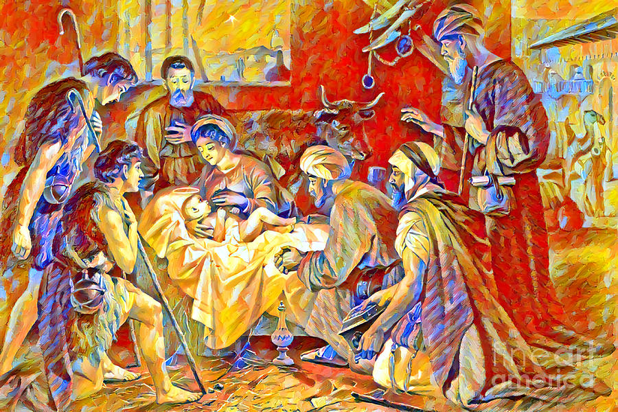 Adoration Of The Shepherds Xi Photograph By Munir Alawi Fine Art America