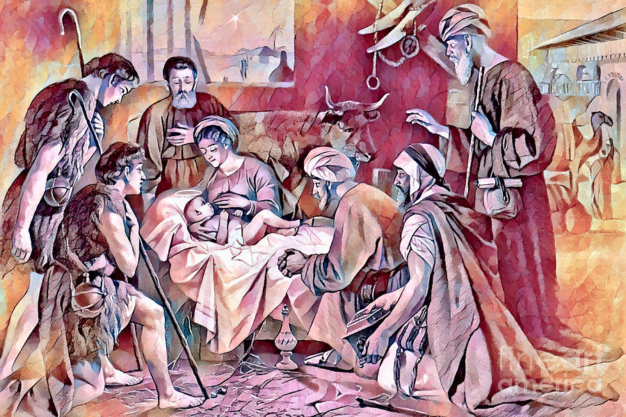 Adoration Of The Shepherds Xvi Photograph By Munir Alawi Fine Art America