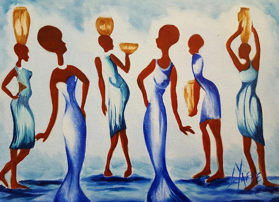 African Dancers Painting By Loraine Yaffe Fine Art America