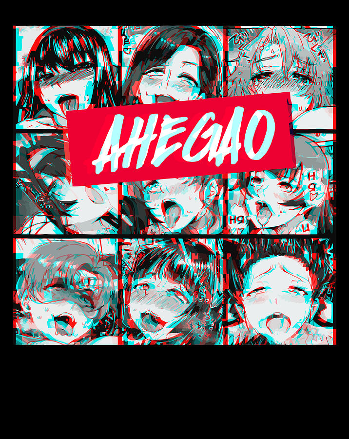 Ahegao Hentai Waifu Material Anime Manga Comics Tee Cosplay Digital Art By Jane Arthur