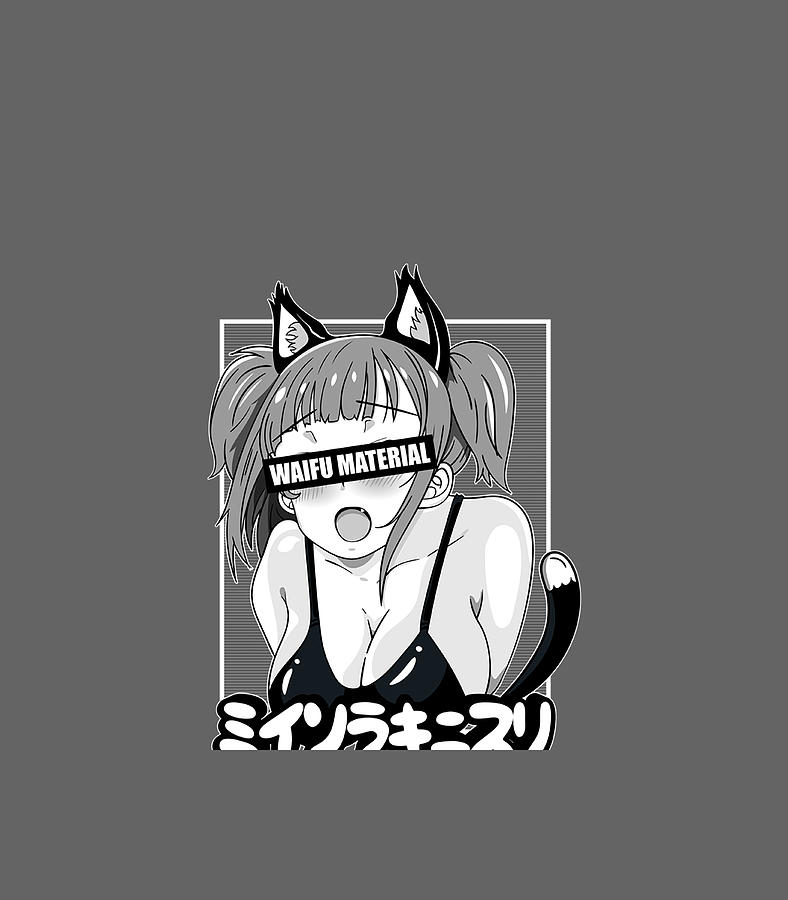 Ahegao Waifu Material Lewd Neko Anime Girl Clothes Digital Art By Yordan Amera Fine Art America