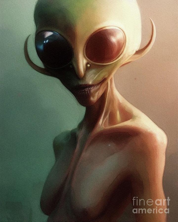 Alien Hybrid Painting By Raphael Terra Pixels