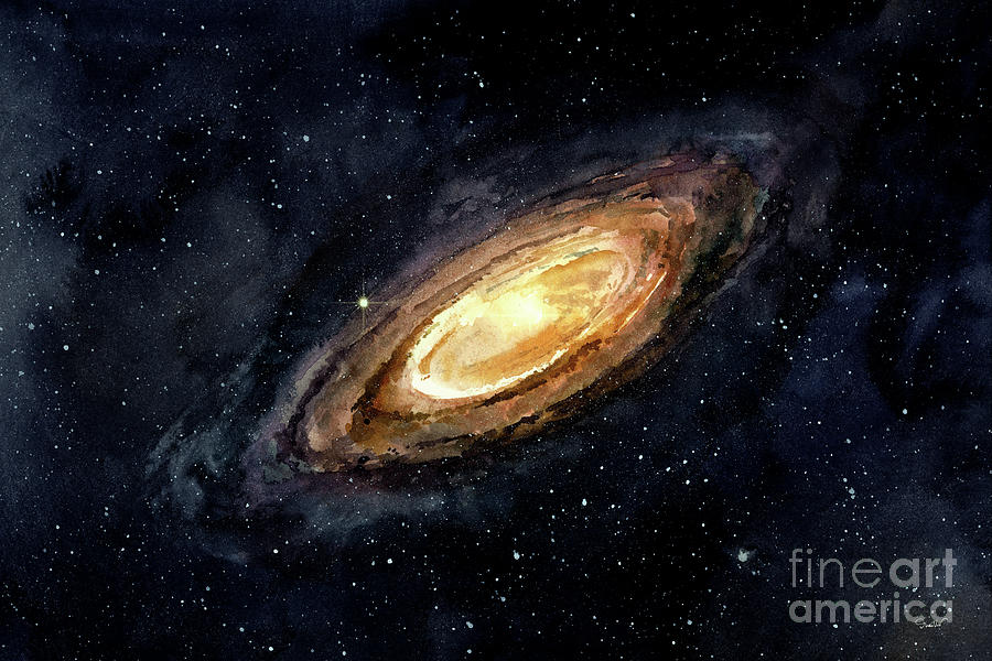 Andromeda Painting By Pierre Vuaillet Pixels