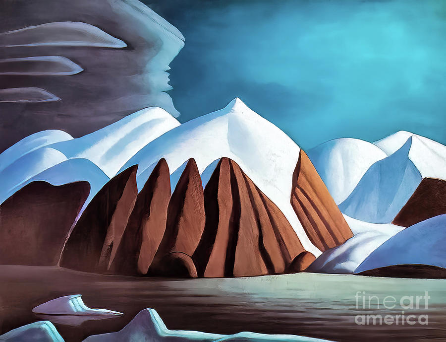 Arctic Peaks North Shore Baffin Island By Lawren Harris Painting