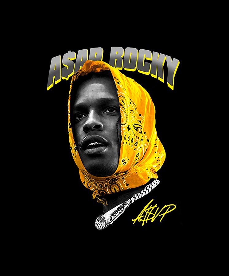 Asap Rocky Retro Vintage Painting By Lenore Gaylord Pixels