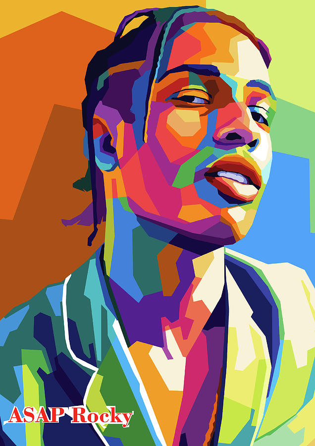 Asap Rocky Wpap Pop Art Digital Art By Noval Purnama Fine Art America