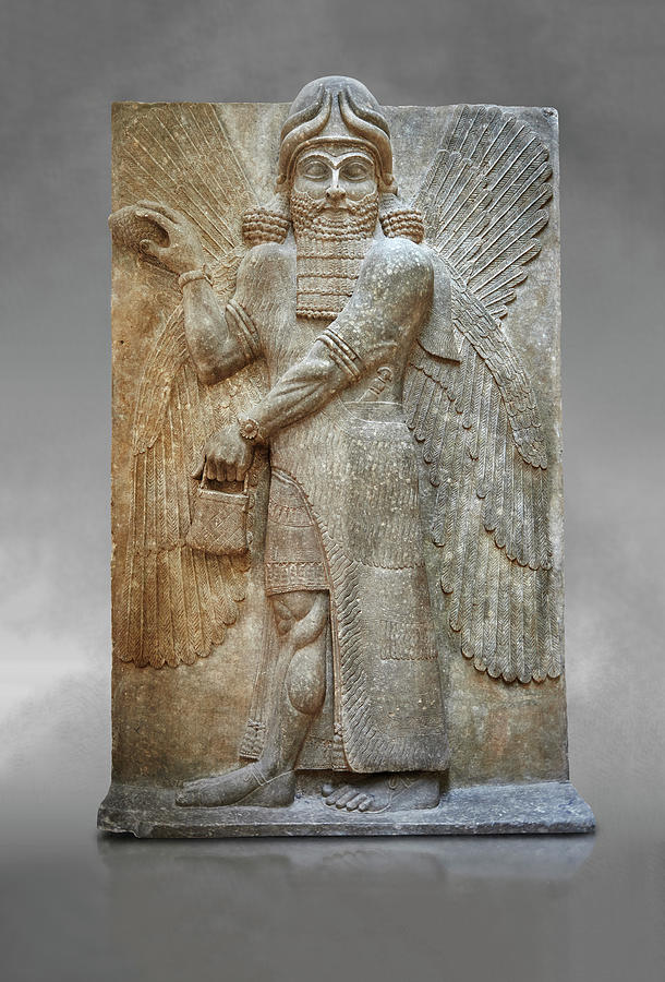 Assyrian Statue Of King Sargon Ii At Khorsabad Bc Louvre