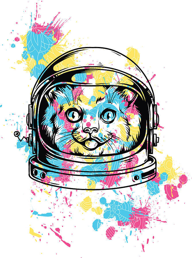 Astrocat Digital Art By Jacob Zelazny Fine Art America