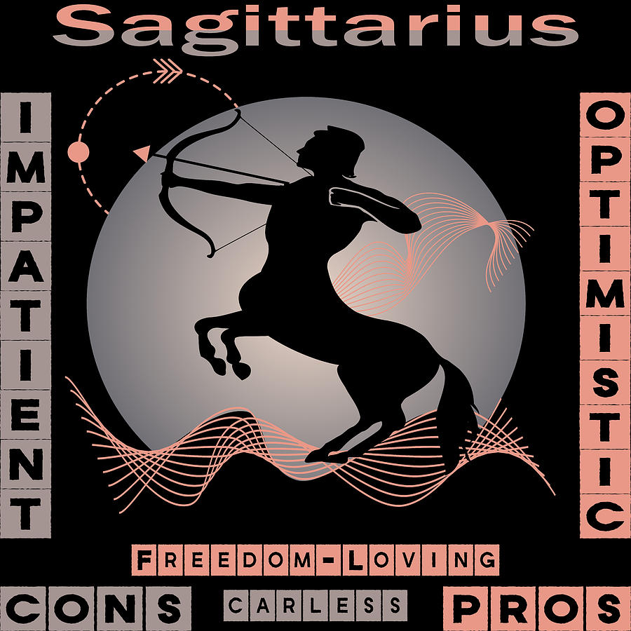 Astrological Signs Sagittarius Zodiac Sign The Archer Digital Art By