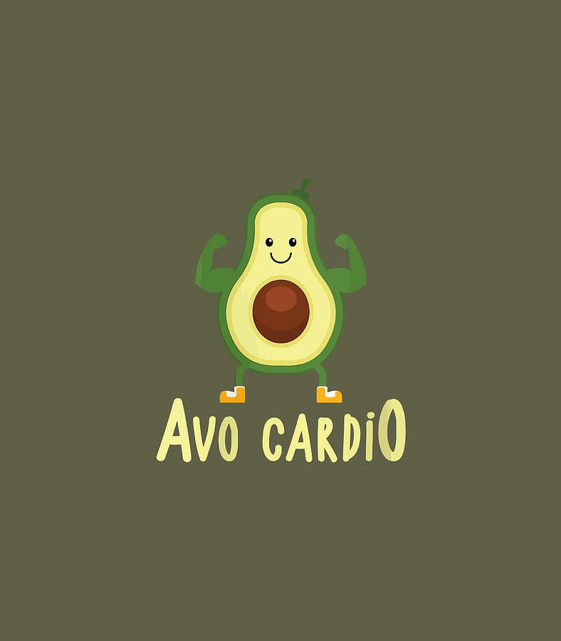 Avocado Gym I Avocardio Funny Running Cinco De Mayo Gift Digital Art By