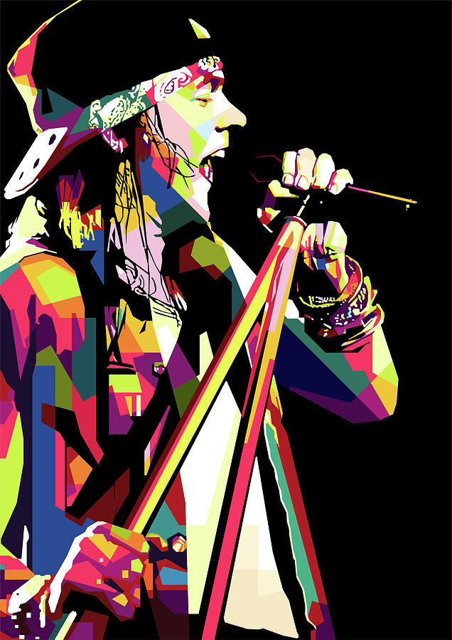 Axl Rose Pop Art Digital Art By Amex Design Pixels