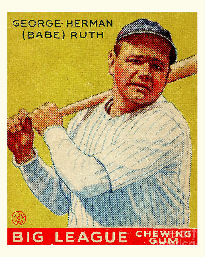 Babe Ruth Baseball Card 20230703 V2 Photograph By Wingsdomain Art And