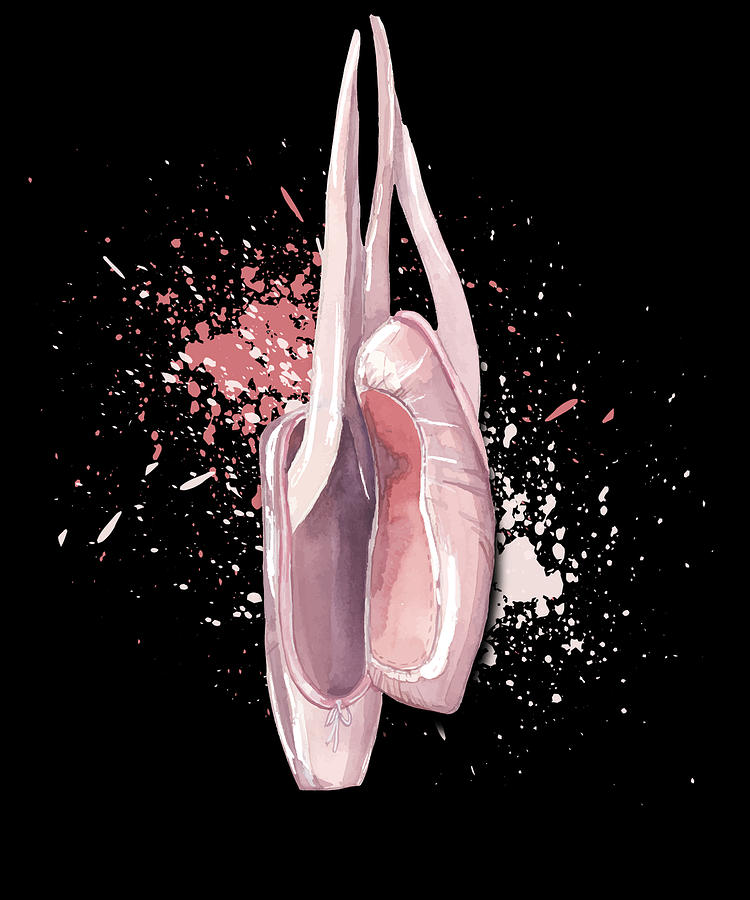 Ballett Dancer Ballerina Shoes Pink Digital Art By Kalli DesignShop