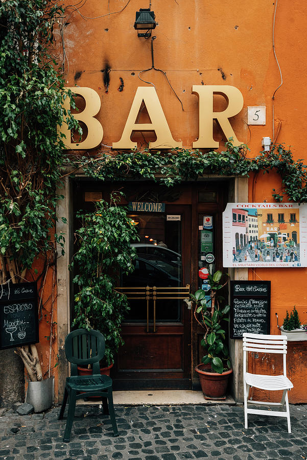 Bar Trastevere Photograph By Jon Bilous Fine Art America