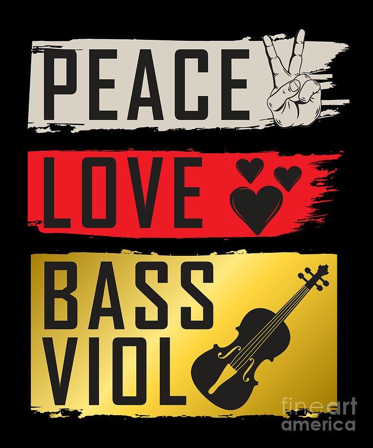 BassViol Viola Da Gamba Music Instrument Digital Art By TenShirt Fine