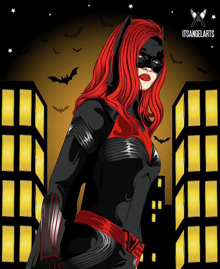 Batwoman Vector Art Digital Art By Angel Arts Fine Art America