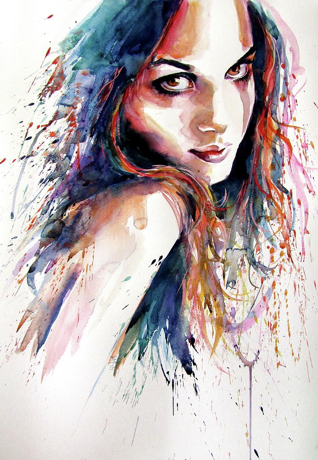 Beautiful Girl Ii Painting By Kovacs Anna Brigitta Fine Art America