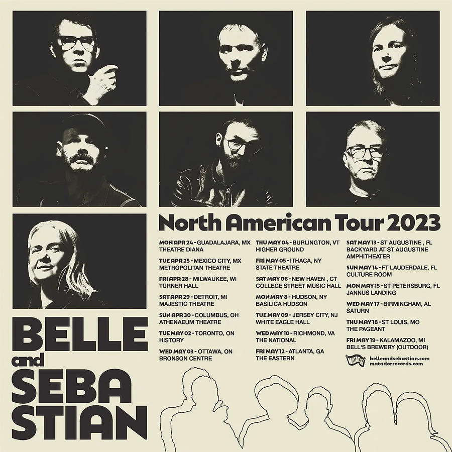 Belle And Sebastian Tour 2023 Mixed Media By Finley Berkley Fine Art