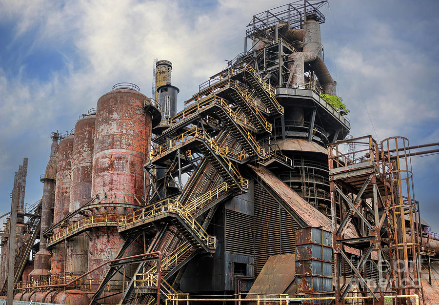 Bethlehem Steel Blast Furnace To The Sky Photograph By Sturgeon