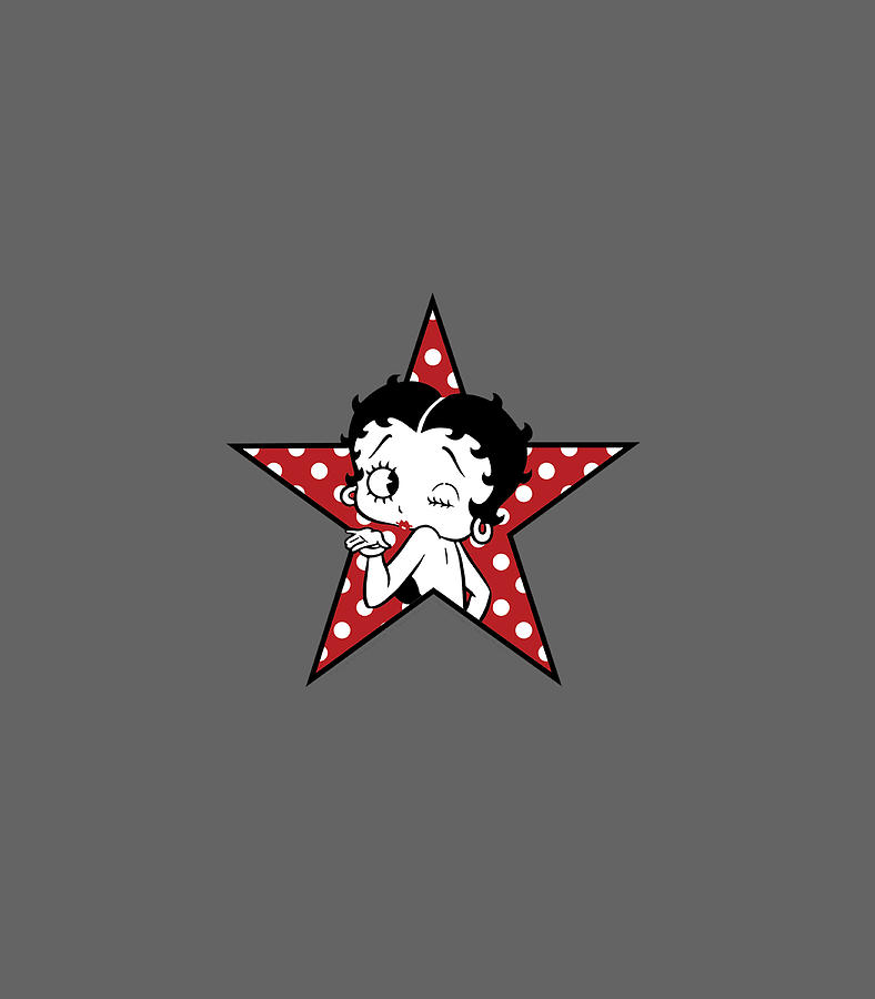 Betty Boop Betty Blowing Kiss Star Digital Art By AiJi Asta Pixels