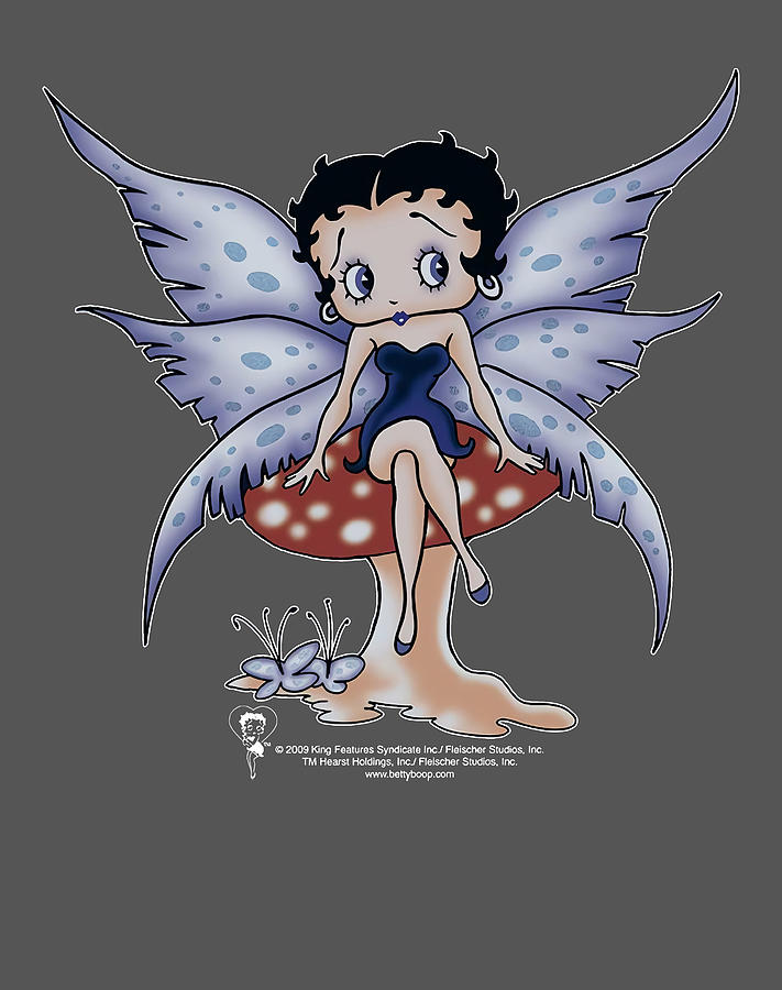 Betty Boop Mushroom Fairy Unisex Adult Digital Art By Nathan Walker