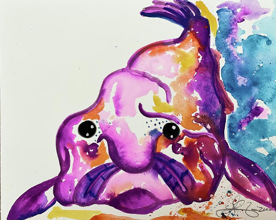 Blobfish Painting By Jessica Lenz Fine Art America